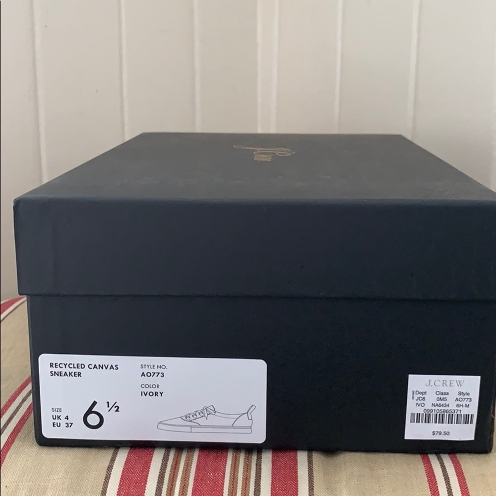 NIB J. Crew Harbor sneaker in White - Picture 5 of 7